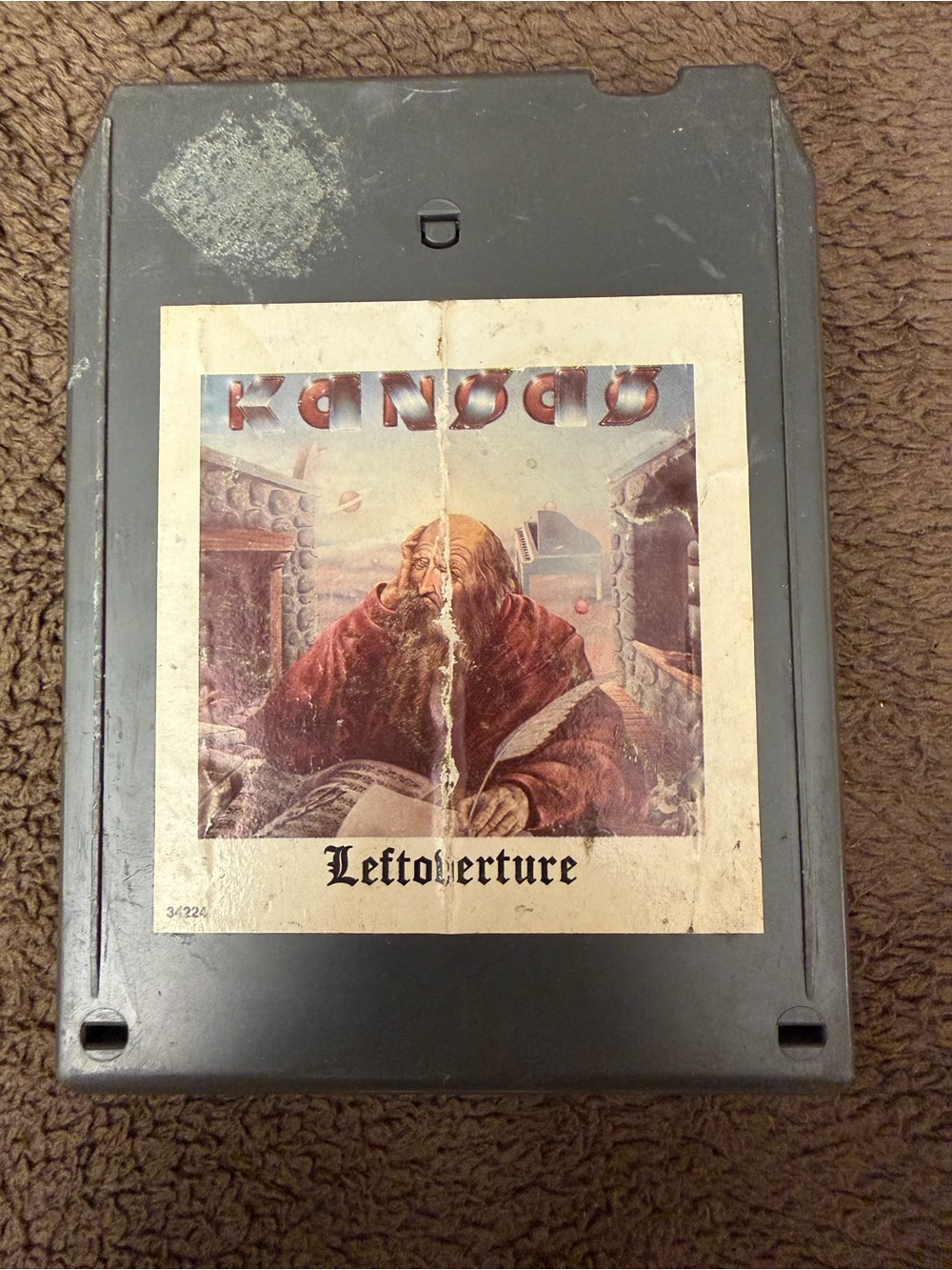 Vintage Kansas Leftoverture 8-Track Tape Cartridge - Gray